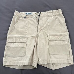 Men’s Khaki Columbia PFG Shorts